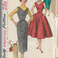 simplicity 1235 vintage 1950s pattern