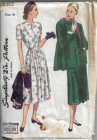 
              simplicity 2302 maternity vintage pattern 1940s
            