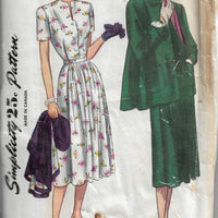 simplicity 2302 maternity vintage pattern 1940s