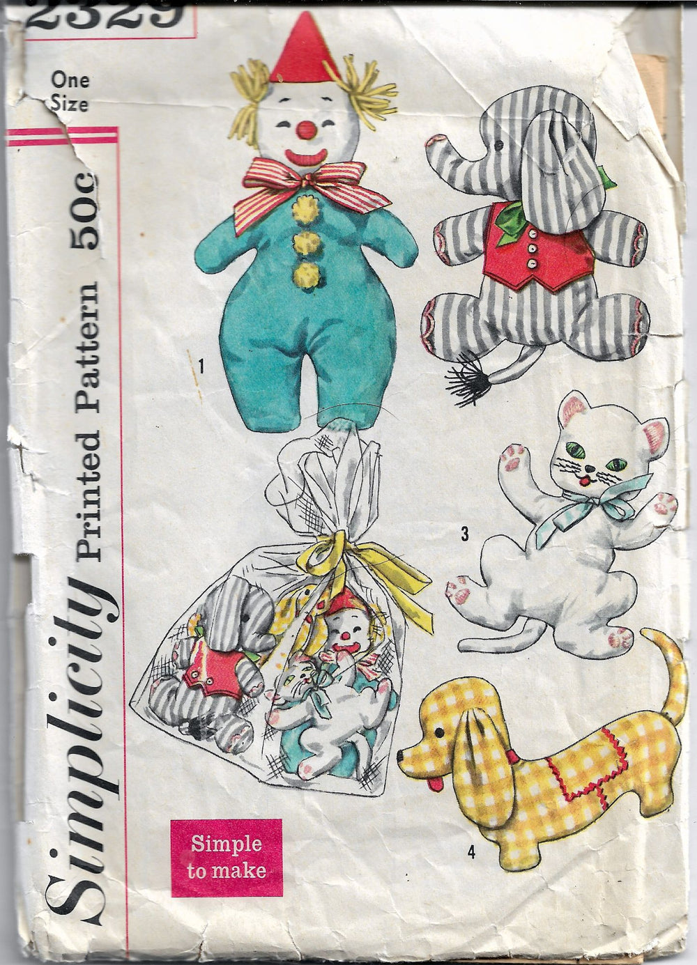 simplicity 2329 vintage craft pattern