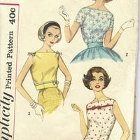 Simplicity 2522 overblouse vintage pattern