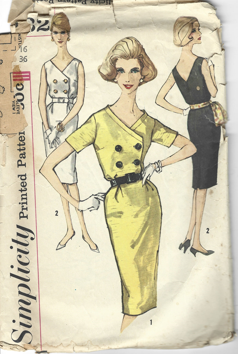 simplicity 3432 dress vintage pattern 1960s