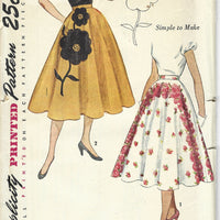 simplicity 3560 circle skirt vintage pattern