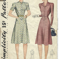 simplicity 3772 frock dress vintage pattern