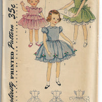 simplicity 3868 girls dress vintage pattern 1950s