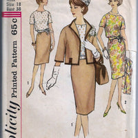 Simplicity 4320 Ladies Blouse Skirt Jacket Slenderette Vintage Pattern