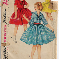 simplicity 4951 dress vintage pattern 1950s