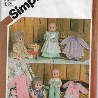 doll clothes vintage pattern simplicity 5615