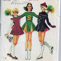 Simplicity 6455 Vintage Sewing Pattern Teen Cheerleader Skate Dress - VintageStitching - Vintage Sewing Patterns