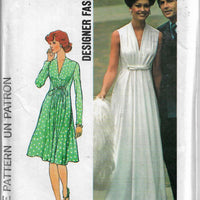 Simplicity 6672 gown dress vintage pattern