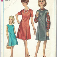 Simplicity 6701 half size dress vintage pattern