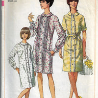 Simplicity 7007 Ladies One-Piece A Line Dress Vintage 1960's Sewing Pattern - VintageStitching - Vintage Sewing Patterns