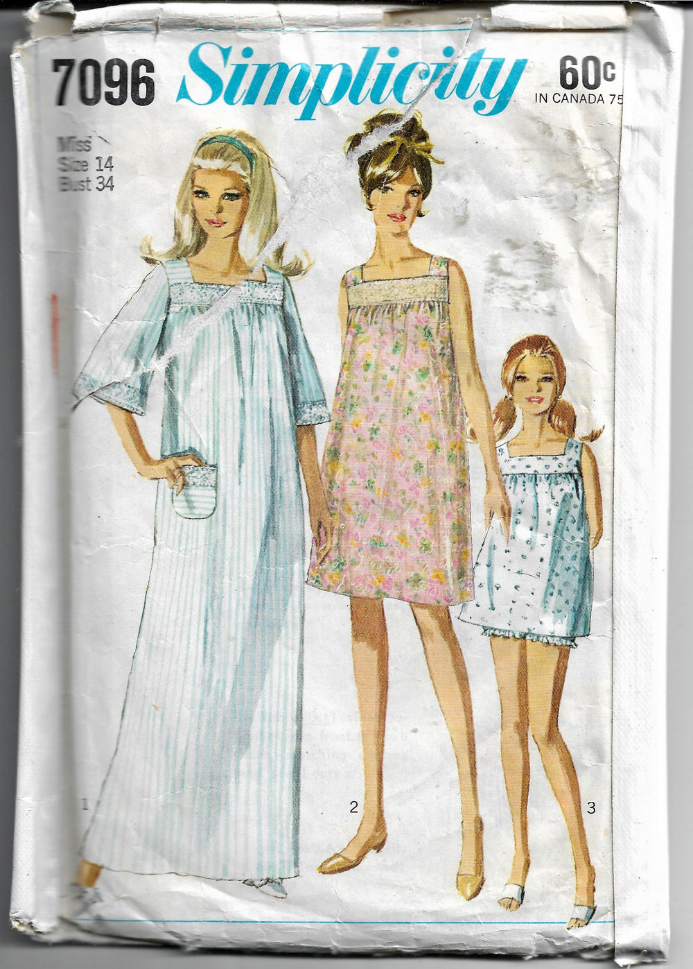 lingerie vintage pattern simplicity 7096