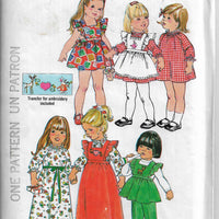 simplicity 7197 toddler dress vintage pattern