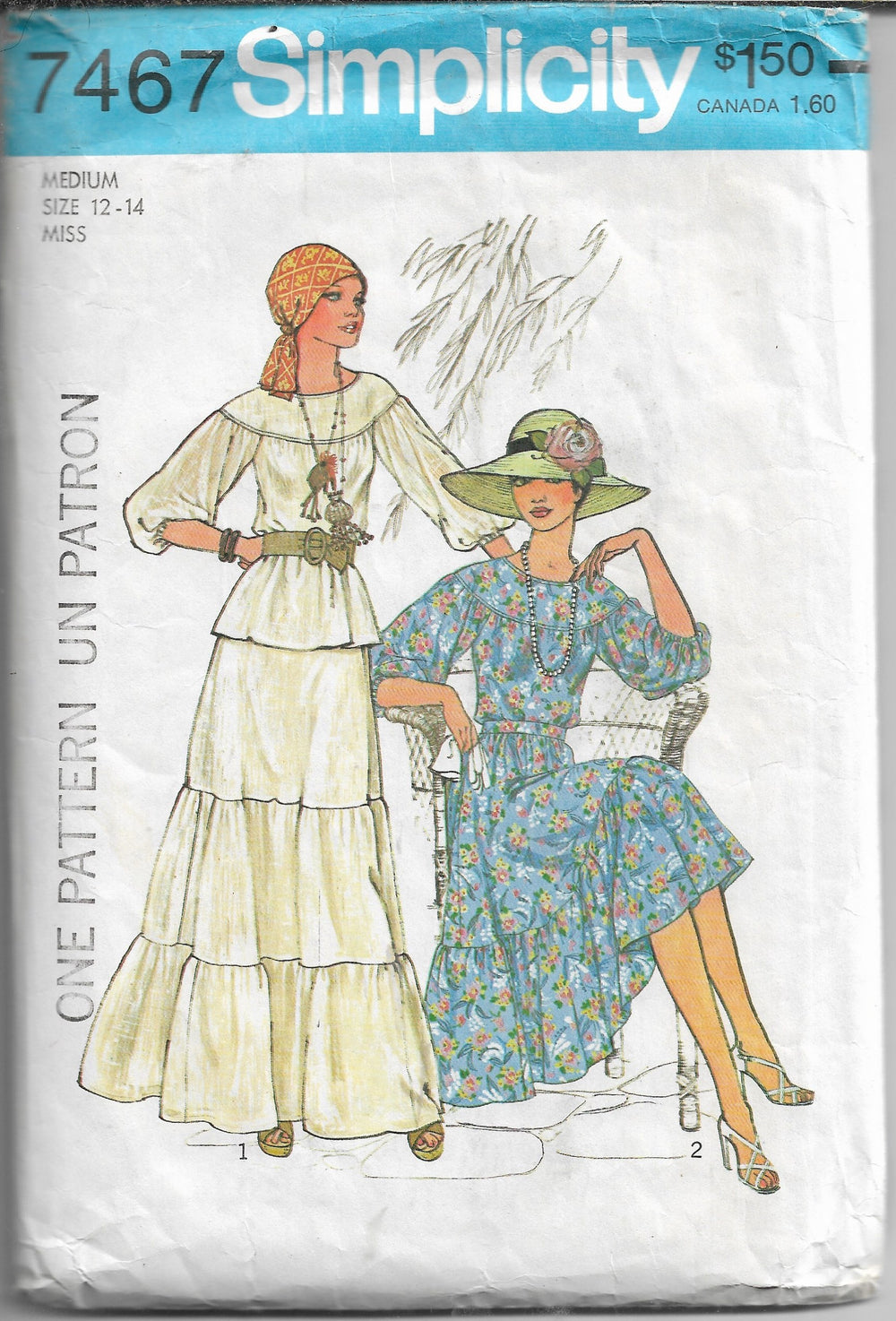 simplicity 7467 vintage pattern