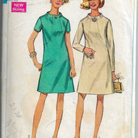 simplicity 7807 a line dress vintage pattern