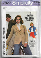 
              simplicity 7827 blazer vintage pattern
            