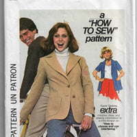 simplicity 7827 blazer vintage pattern