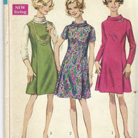 Simplicity 7831 Ladies Jumper Dress Vintage Sewing Pattern 1960s