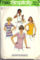 
              simplicity 7980 top vintage sewing pattern 1970s
            