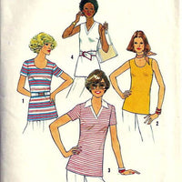 simplicity 7980 top vintage sewing pattern 1970s