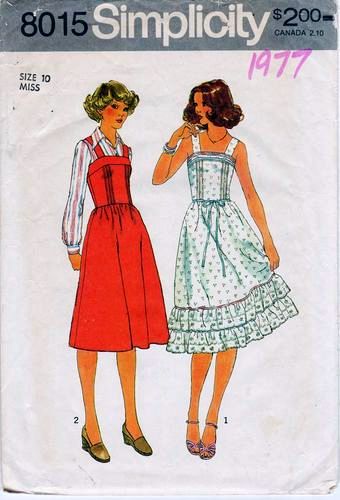 jumper dress simplicity 8015 vintage pattern