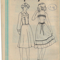 Simplicity 8015 Ladies Jumper Dress Vintage Sewing Pattern 1970s No Envelope