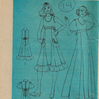 Simplicity 8026 Ladies Jumper Dress Gown Vintage Sewing Pattern 1970s No Envelope