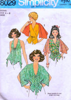 
              simplicity 8029 top vintage pattern 1970s
            