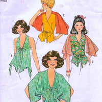 simplicity 8029 top vintage pattern 1970s