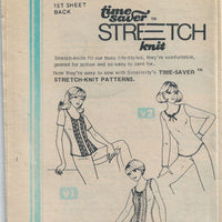 Simplicity 8473 Ladies Pullover Top Vintage Sewing Pattern 1970s No Envelope