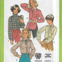 simplicity 8738 vintage blouse pattern