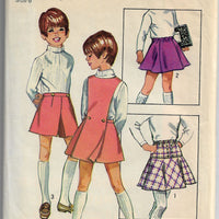 vintage skirt pattern simplicity 8899 child