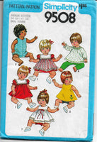 
              doll clothes vintage pattern simplicity 9508
            