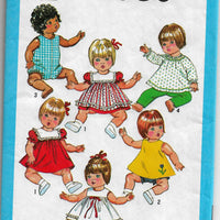 doll clothes vintage pattern simplicity 9508