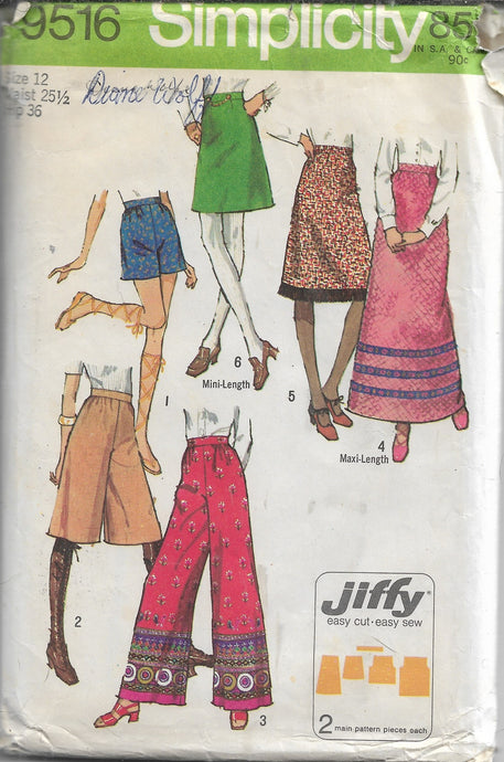 simplicity 9516 vintage pattern