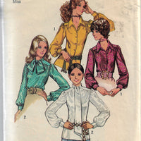 simplicity 9718 vintage pattern blouses