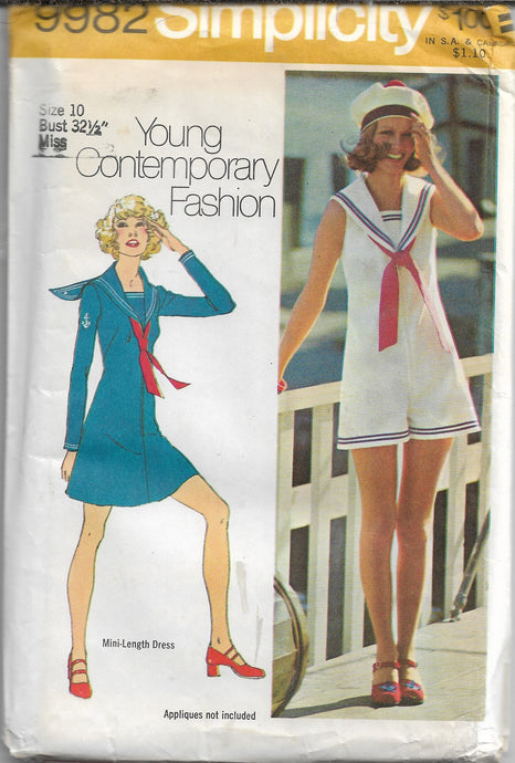 simplicity 9982 vintage pattern