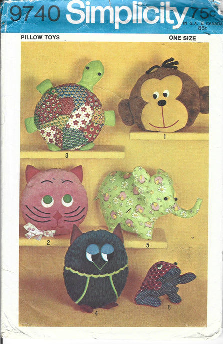 Simplicity 9740 craft sewing pattern