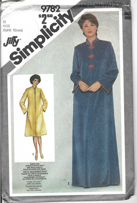 Simplicity 9782 robe vintage pattern