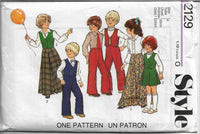 
              style 2129 childs vintage sewing pattern
            