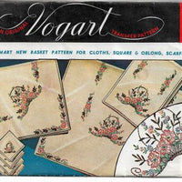 Vintage Transfer Pattern Vogart 130 Floral Basket - VintageStitching - Vintage Sewing Patterns